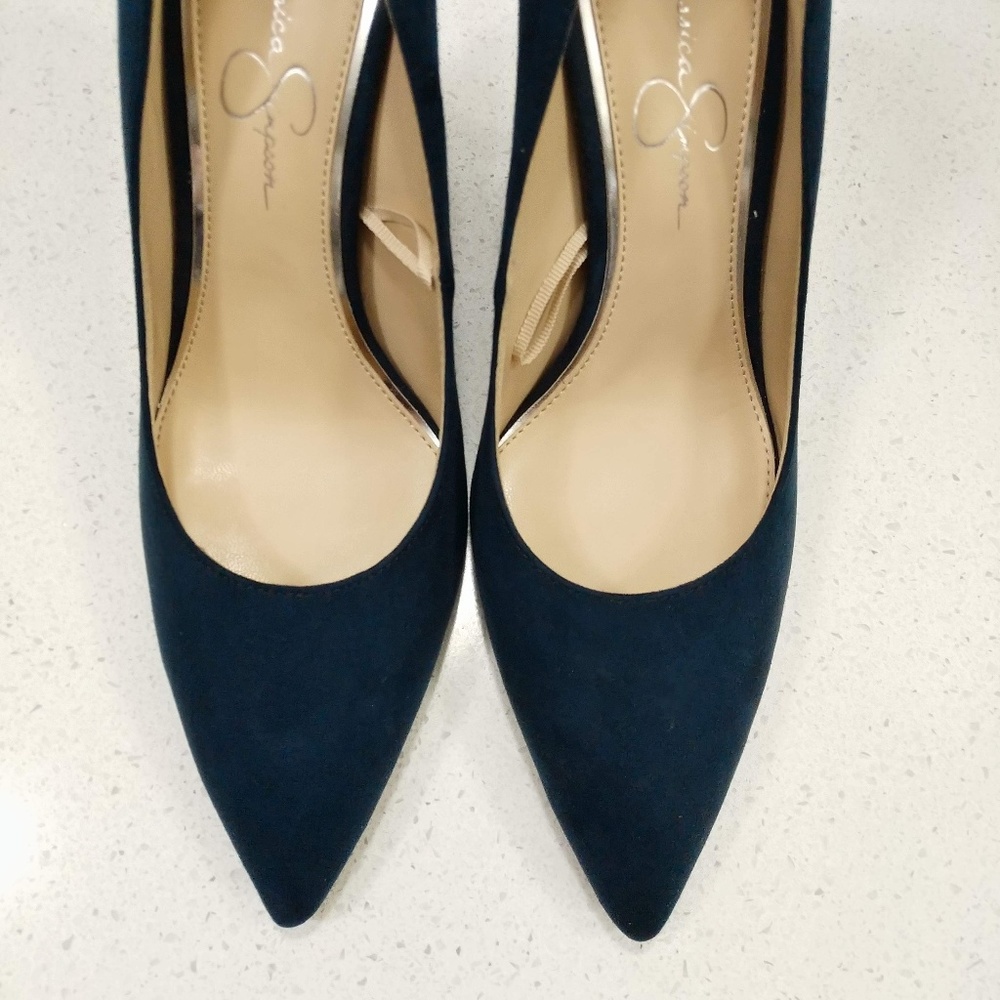 Jessica Simpson Navy Suede 7